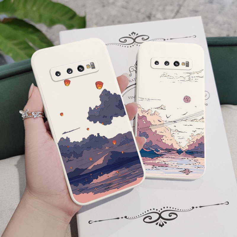 Ốp Điện Thoại Mềm Họa Tiết Hoạt Hình Sáng Tạo Cho Samsung Galaxy S10 S10E Plus S9 Plus