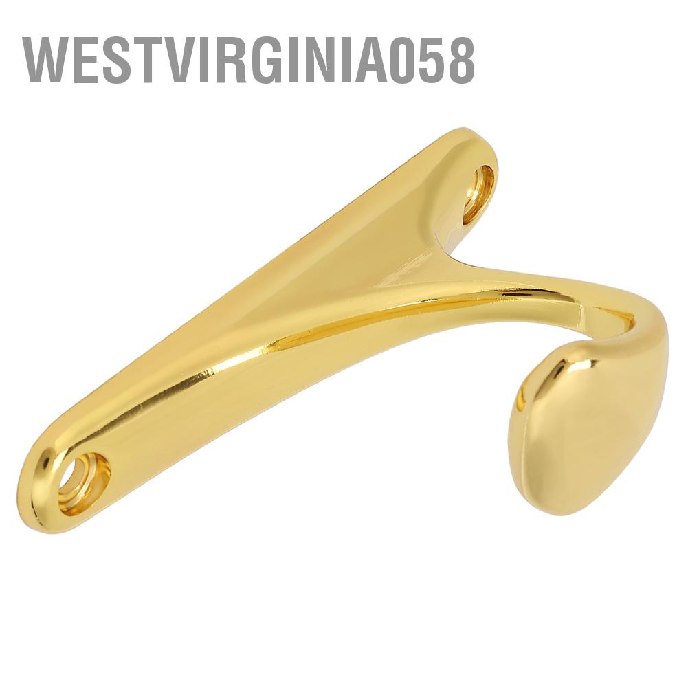 Westvirginia058 Bathroom Toilet Metal Single Hook Wall Door Hanger for Hanging Clothes Hat Coat