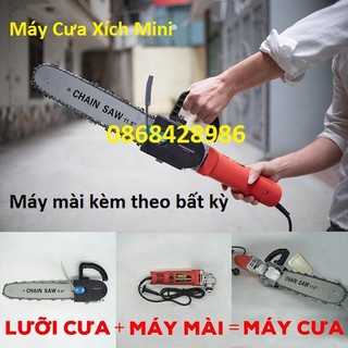 [Combo] Máy mài góc + lưỡi cưa xích / Máy cưa xích mini