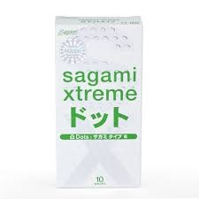 Bao cao su gân gai Sagami Extreme White Hộp 10 cái