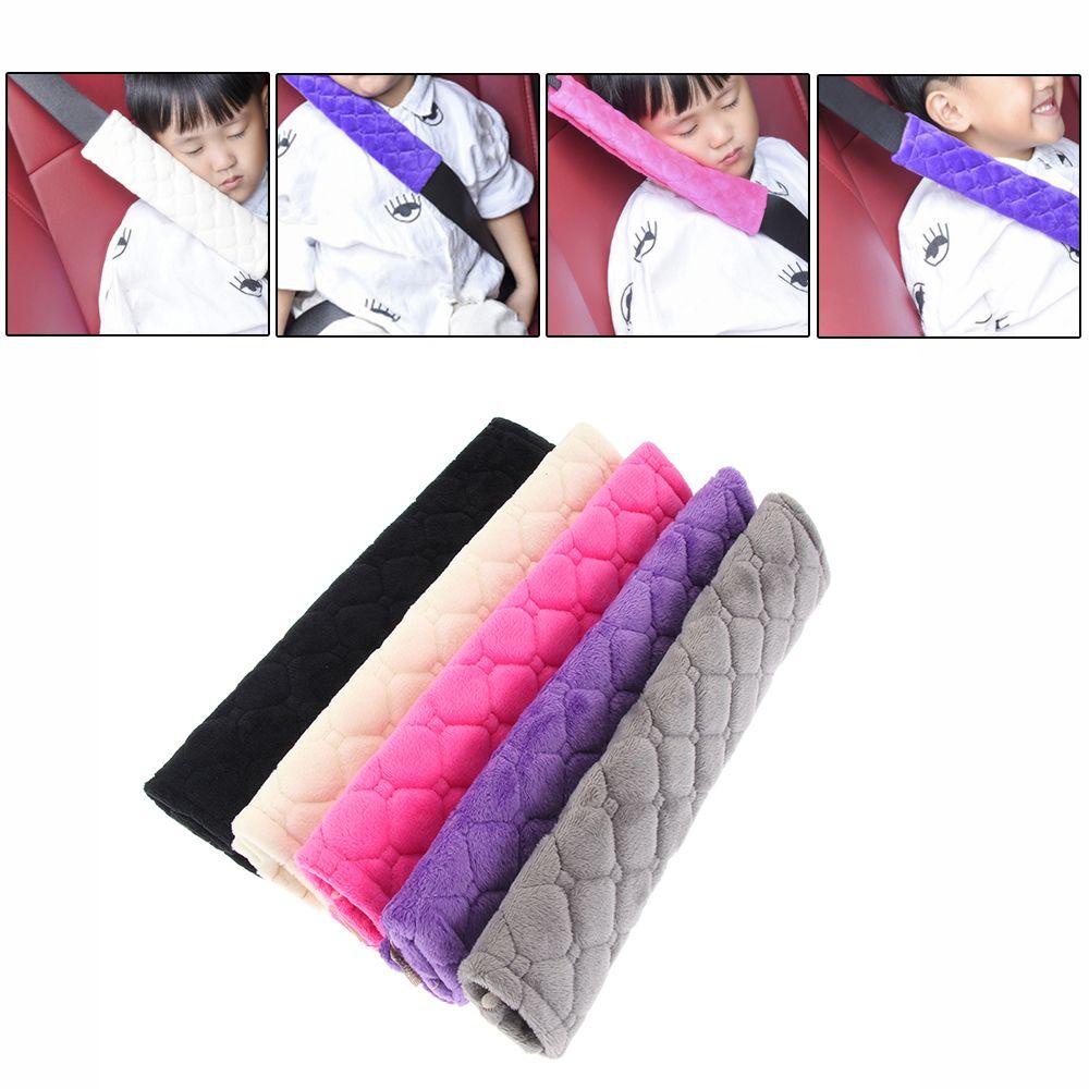 2 Miếng Đệm Bọc Dây Đai An Toàn Cho Xe Đẩy Em Bé Màu Xám / Hồng / Tím / Đen / Be