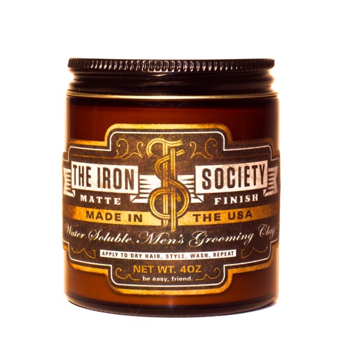 Pomade tạo kiểu tóc The Iron Society Matte Finish Clay 118ml