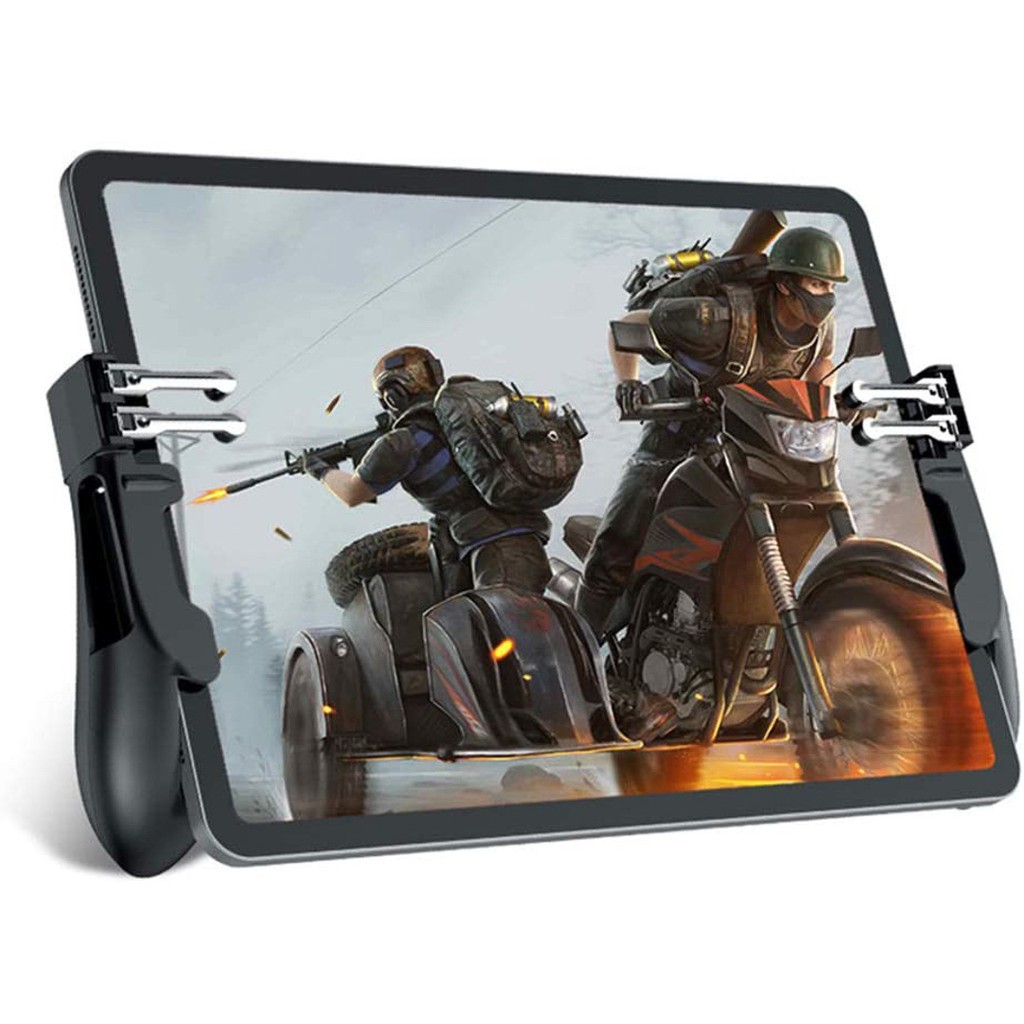 Tay cầm chơi game PUBG call of duty Freefire dành cho ipad máy tính bảng hỗ trợ chơi game 6 ngón H11