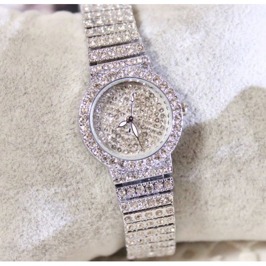 ĐỒNG HỒ NỮ BS  MẶT VÀ DÂY ĐÍNH ĐÁ SANG TRỌNG QUÝ PHÁI