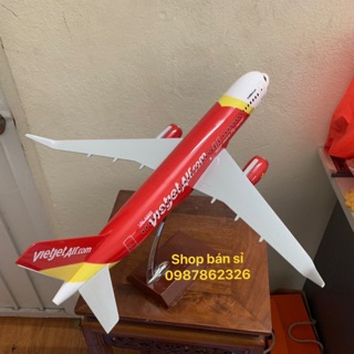 Mô hình máy bay Vietjet Air 47cm có bánh xe