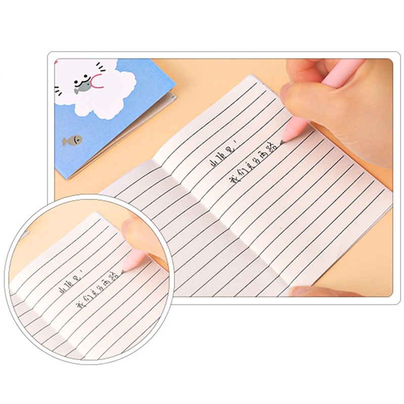 Sổ Ghi Chú Bỏ Túi Mini 3 35x4 72 Inch Họa Tiết Hoạt Hình Dành Cho Học Sinh Mẫu Giáo