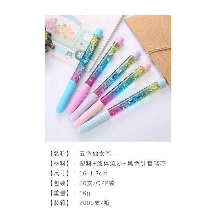 Bút Gel Kim Tuyến Họa Tiết Hoạt Hình Dễ Thương Cho Học Sinh
