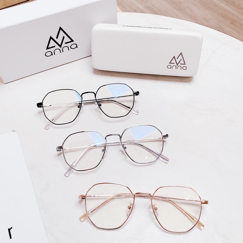 Gọng kính mắt thời trang nữ ANNA nam nữ gọng kim loại 250KL040 | BigBuy360 - bigbuy360.vn
