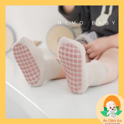 Tất vớ cao cổ chống trơn trượt trẻ em hãng Nemo Baby siêu ấm cho bé trai, bé gái SAMI KIDS