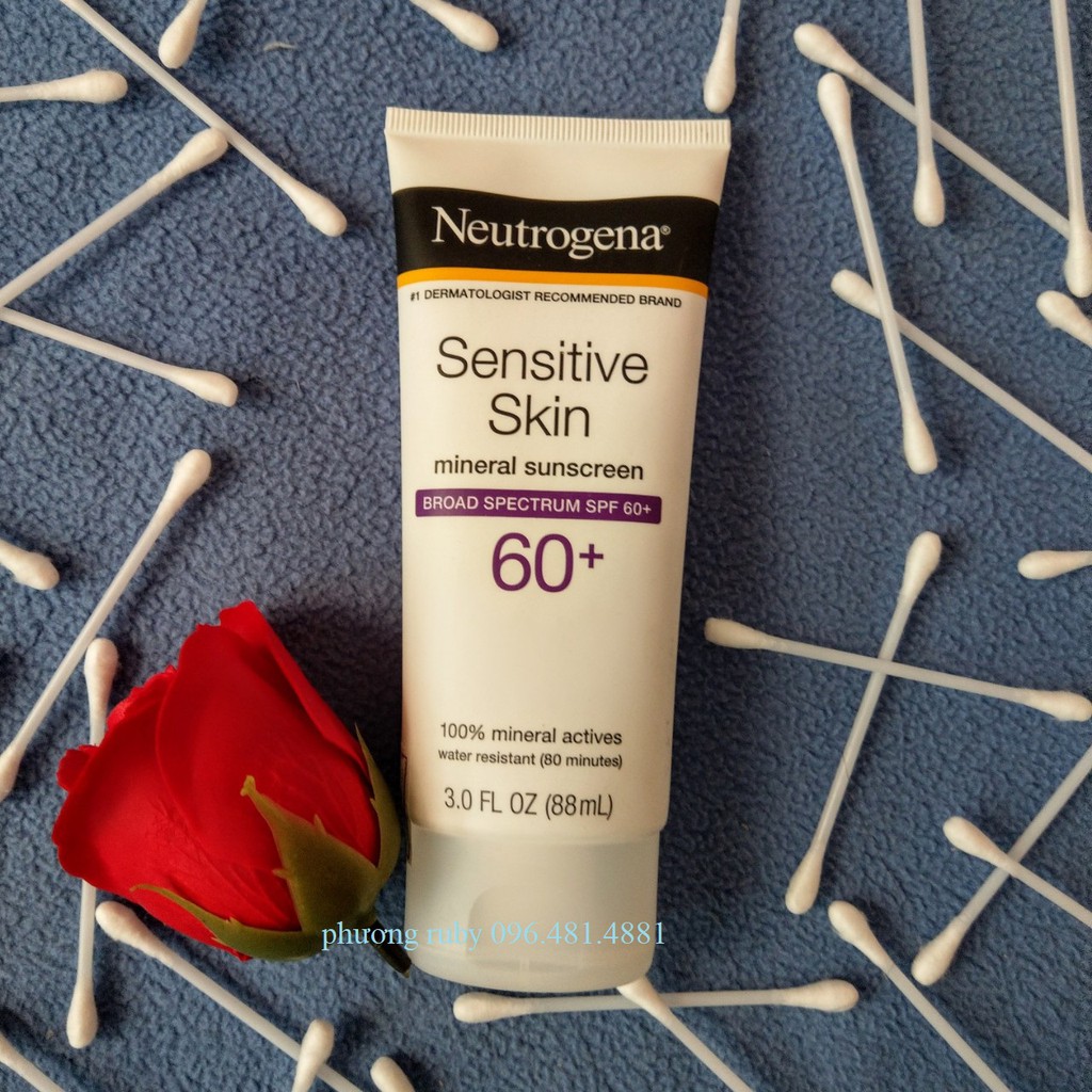 Kem Chống Nắng Neutrogena Sensitive Skin Sunscreen SPF60 88ml