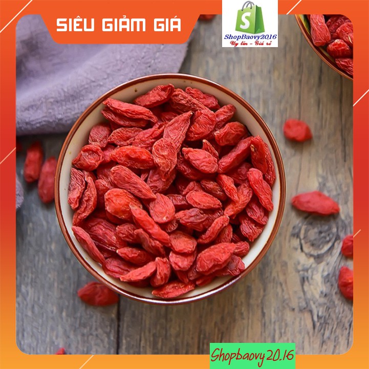 200G Kỳ tử đỏ - Kỷ tử Ninh Hạ hạt đều, đỏ đẹp (Loại 1)
