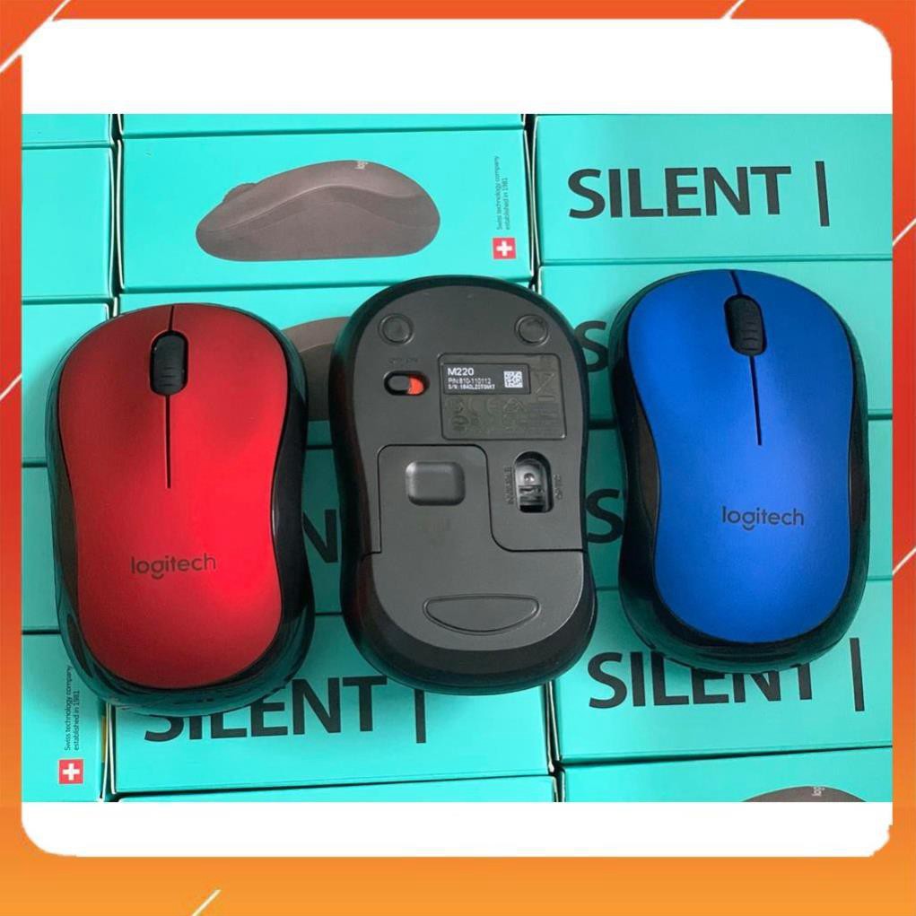 Chuột máy tính không dây Logitech Silent M220