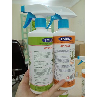 Dung dịch tắm khô / gội khô TMed 500ml, tắm gội khô không cần dùng nước dùng cho bệnh nhân, các mẹ sau sinh