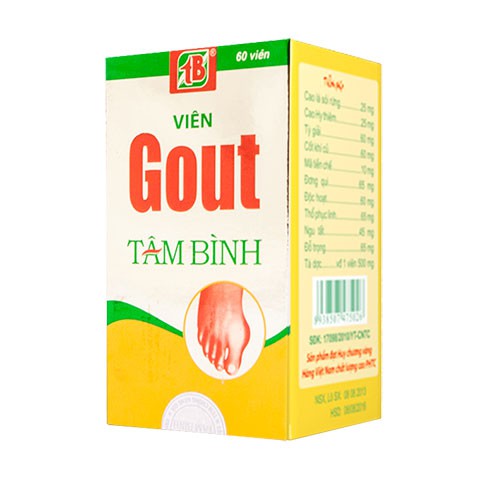 VIÊN GOUT TÂM BÌNH - Chìa khóa vàng để chiến thắng bệnh gout.