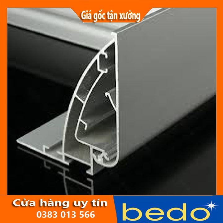 Nhôm thanh bật nắp không viền, khung nhôm định hình, nhôm làm hộp đèn không viền, nhôm làm hộp đèn 3M