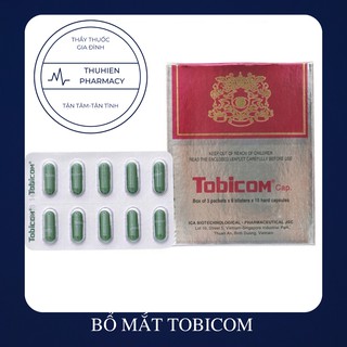 TOBICOM - Viên uống sáng mắt, giảm mỏi mắt, khô mắt, giúp tăng cường thị lực (Hộp 180 viên)
