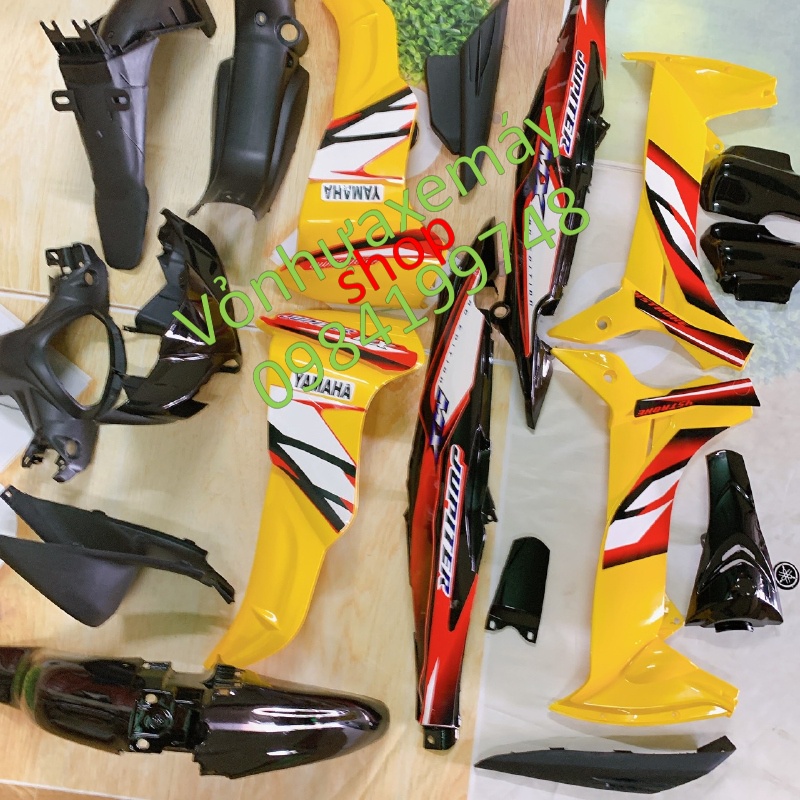 Dàn áo xe JUPITER Gravita- vỏ nhựa xe juptier MX màu VÀNG -nhựa nguyên sinh ABS cao cấp