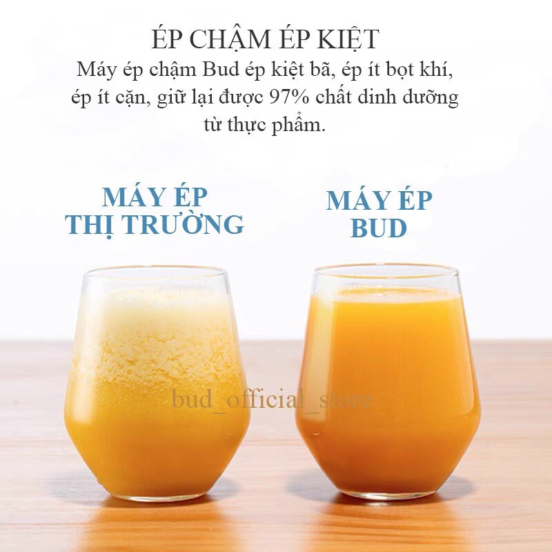 Máy ép chậm công nghiệp BUD XIAOMIép siêu chậm 37 vòng/phút công suất 250W