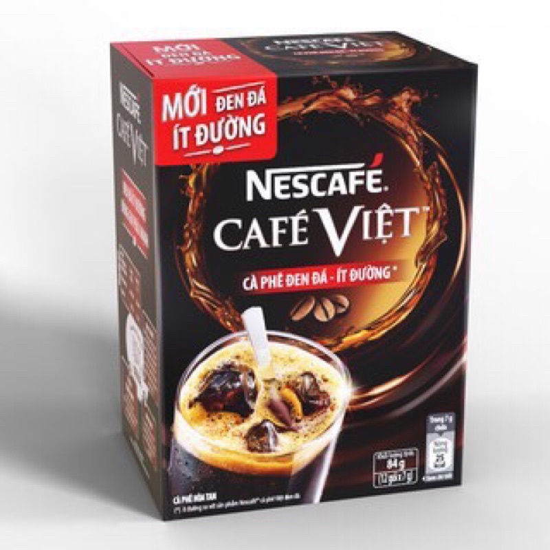 nétle cafe hộp đen đá/đậm vị cafe