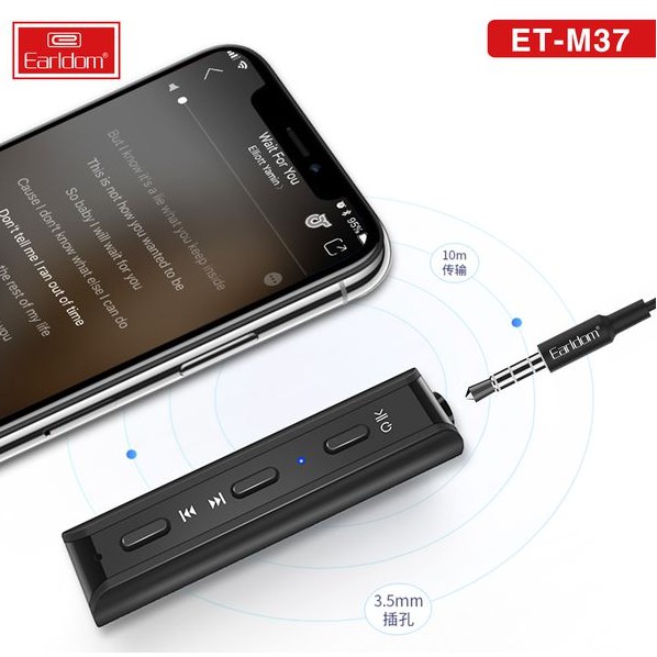 [Mã ELHACE giảm 4% đơn 300K] [Có Clip] Jack Cắm Không Dây 3.5mm Nhận Âm Thanh Bluetooth