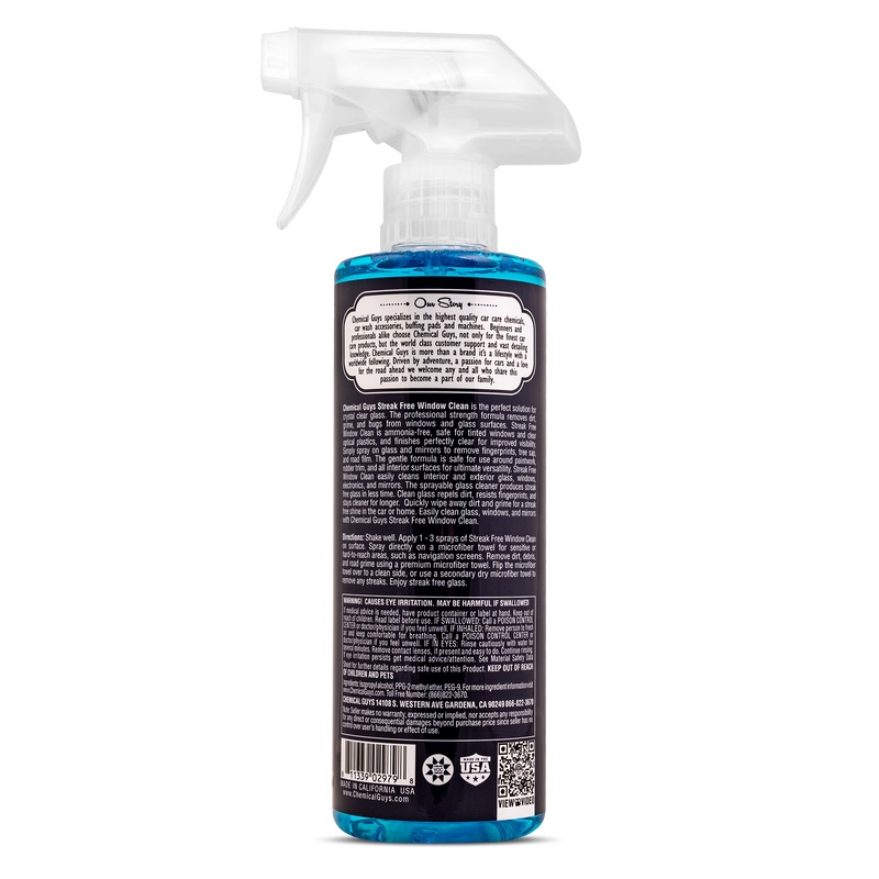 Nước RỬA KÍNH không gây sọc Chemical Guys Window Streak Free - 473ml