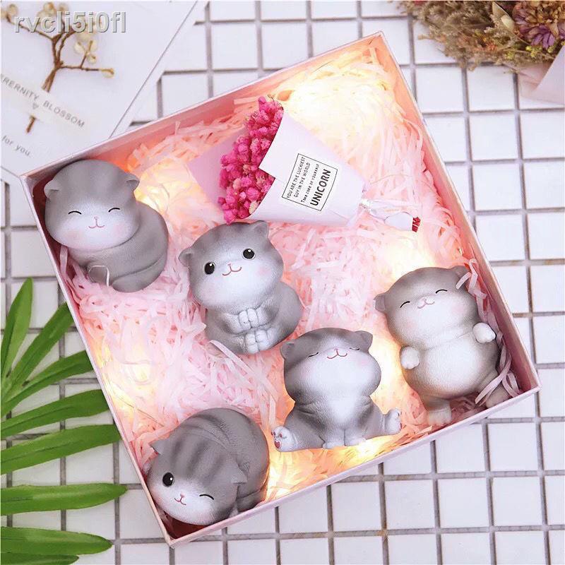 ♞❈Quà tặng sinh nhật Ngày lễ tình nhân Món tốt nghiệp Nữ Mèo dễ thương trang trí thú cưng cho bạn gái và Nam sáng tạo