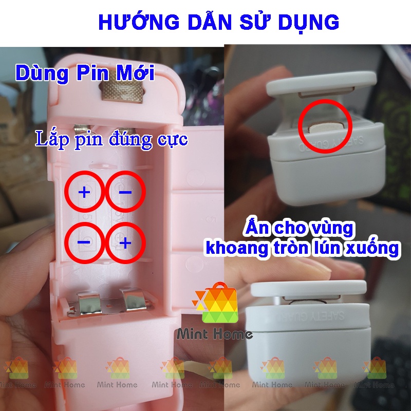 Dụng cụ máy hàn miệng túi nilong bóng cầm tay mini nhỏ gọn dùng nhiệt tiện lợi