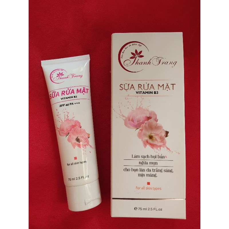 Sữa rửa mặt vitamin B3 Thanh Trang