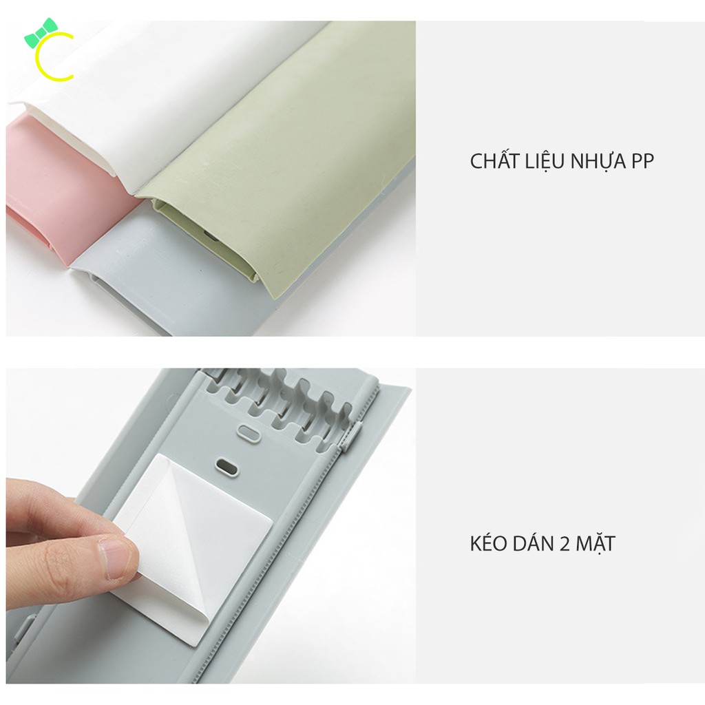 Nẹp dây điện ốp tường dán sàn chống rối và chống gãy dây chứa được 6 sợi - Cami - CMPK133