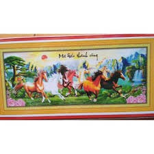 TRANH ĐÍNH ĐÁ MÃ ĐÁO THÀNH CÔNG DF054 (188X75)