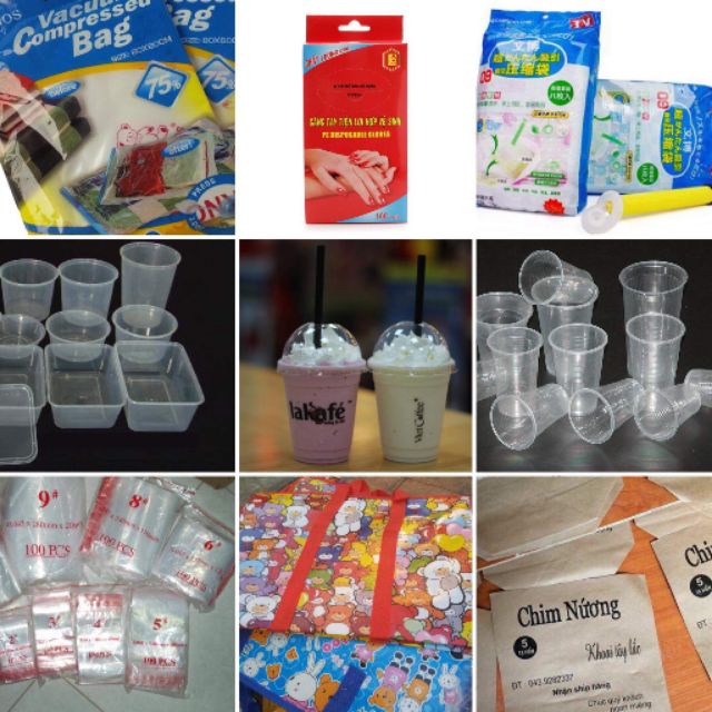 Combo Túi cốc đựng trà sữa