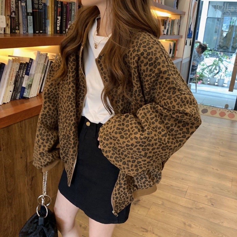 BOMBER DA BÁO DÁNG RỘNG TRẦN BÔNG [Order+Ảnh thật] | BigBuy360 - bigbuy360.vn