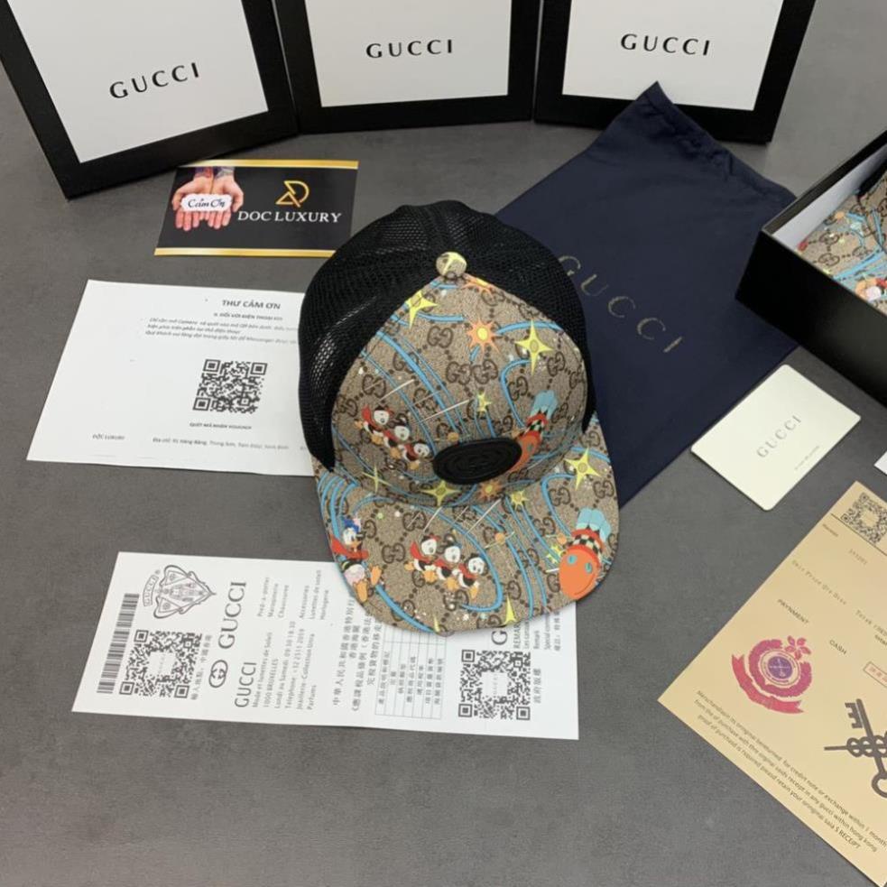 Nón gucci vịt cao cấp, mũ lưỡi trai nam nữ form dáng chuẩn hoa văn đường chỉ sắc nét GCVIT-01