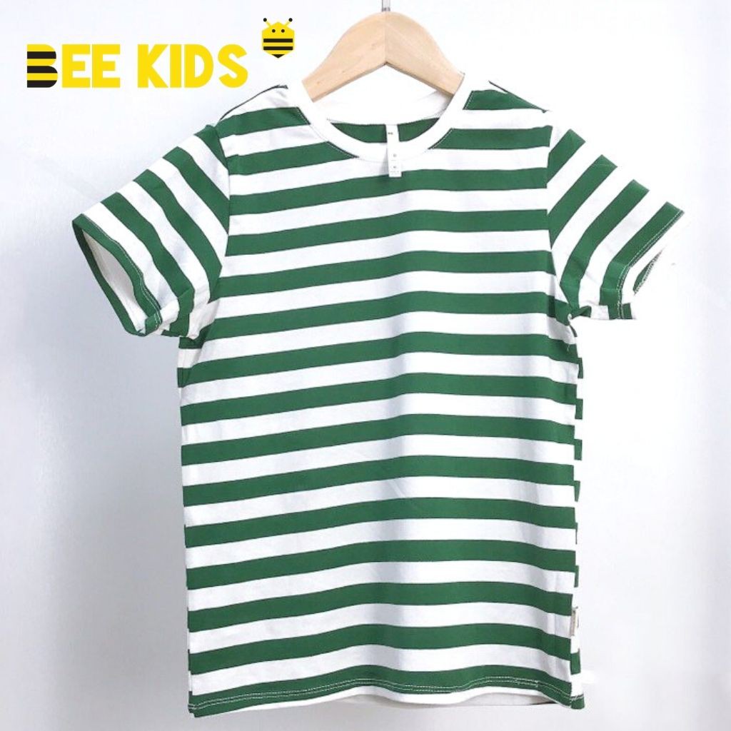 Áo phông bé trai Bee Kids, Áo thun bé trai kẻ sọc ngang mùa hè chất cotton cao cấp (2-10 Tuổi) 2AT01609CO