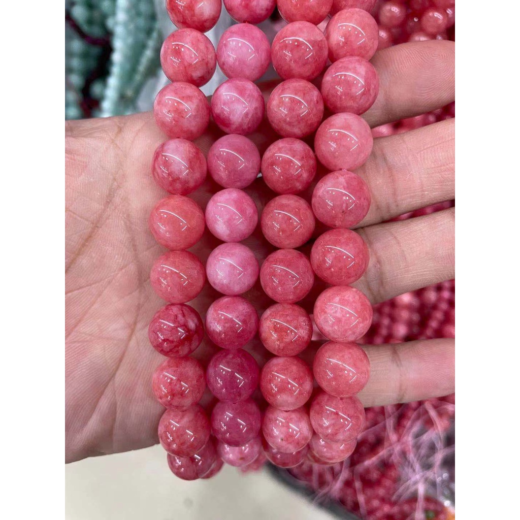 DIY Natural Rhodochrosite round beads 6-10mm for making accessories