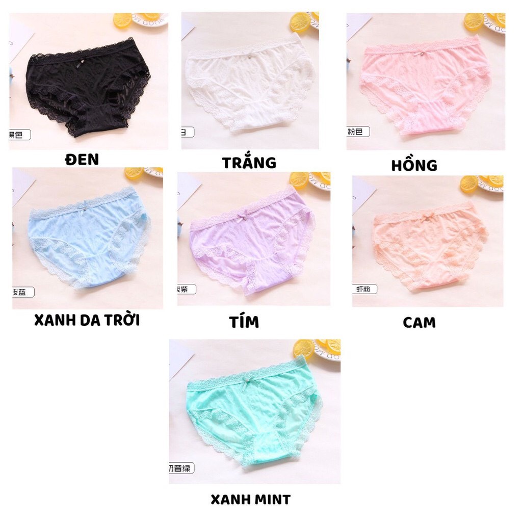 Quần Lót Nữ - Quần Lót Nữ sợi tre Thiết Kế siêu mỏng thoáng mát gợi cảm sexy DAN STORE MÃ 6695