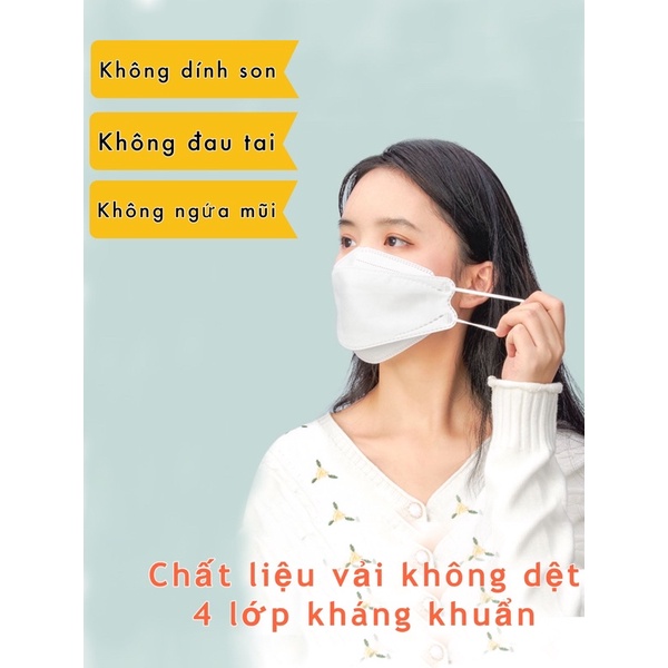 Khẩu trang 3D, 4 lớp siêu kháng khuẩn