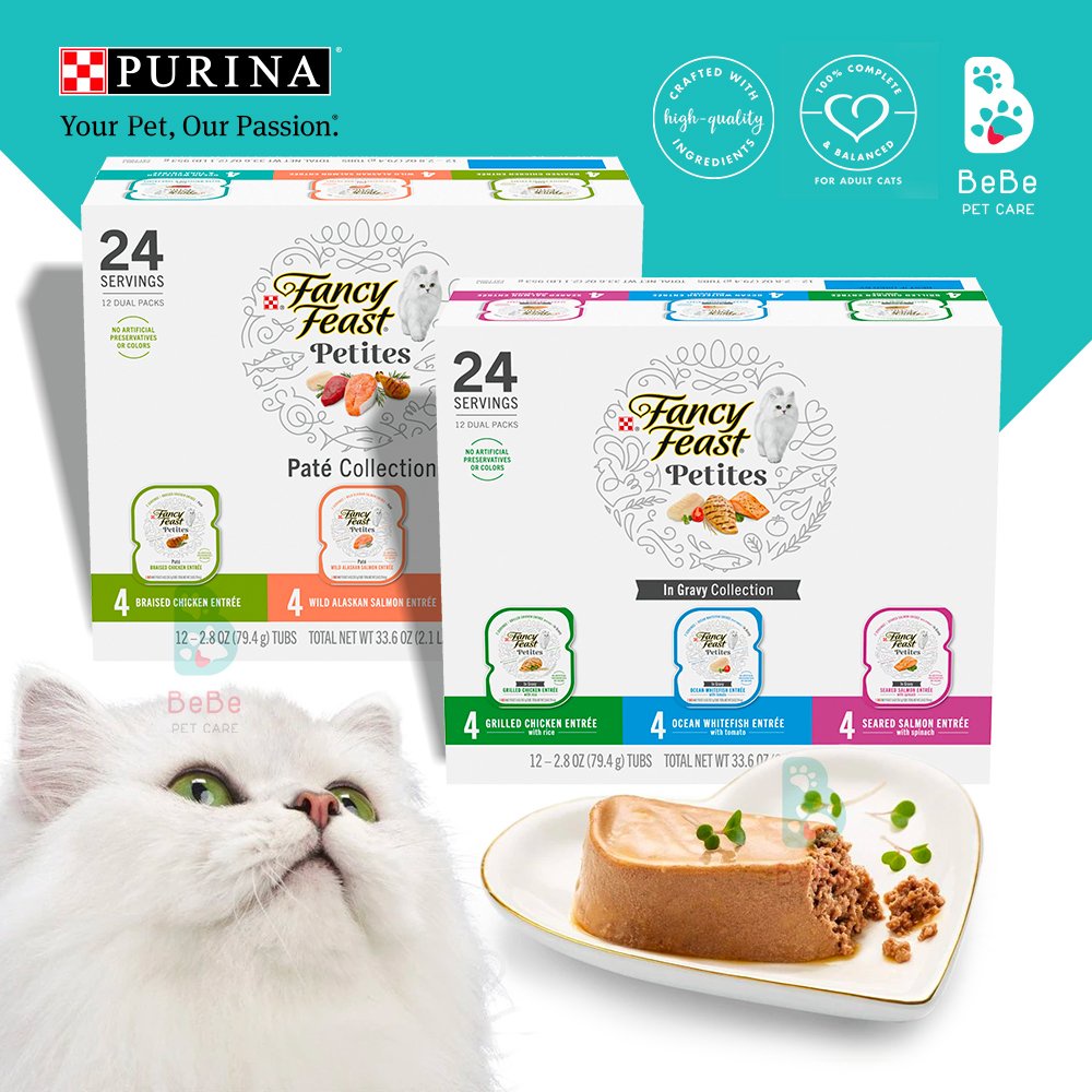 Pate FANCY FEAST Gourmet Peptites - Nhãn Hiệu Pate Cho Mèo Được Yêu Thích Trên Toàn Thế Giới - Nhập Khẩu Từ Mỹ