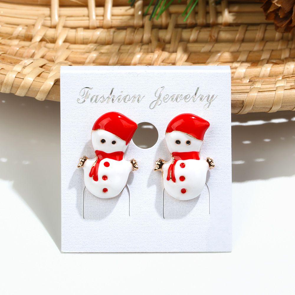 Bông Tai Hình Ông Già Noel Bằng Acrylic Thời Trang