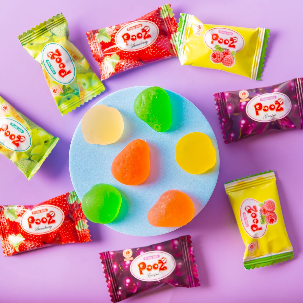 Kẹo Jelly Pooz HẢI HÀ Hương Trái Cây Tổng Hợp ( Túi: 350g)