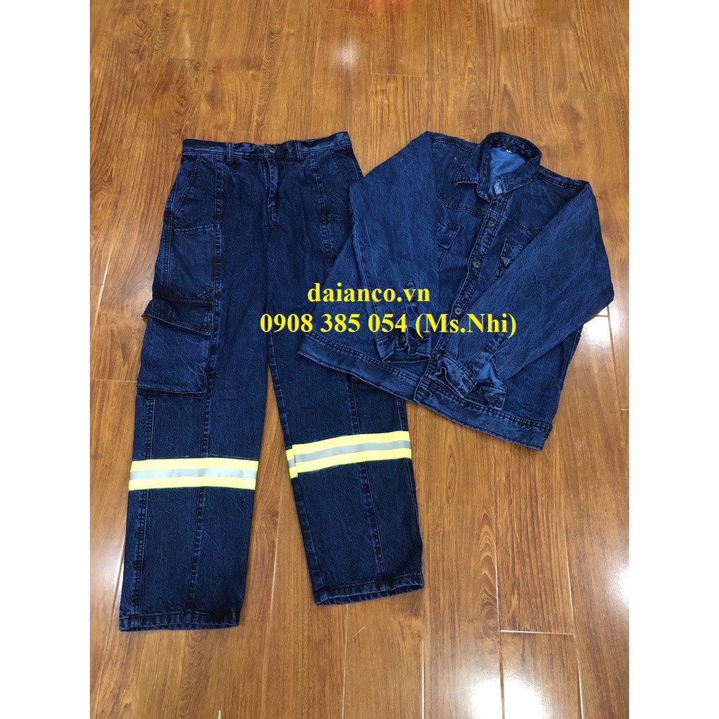 Đồng Phục điện lực theo tiêu chuẩn may kèm dây phản quang hỗ trợ sáng - Đủ size ( Kèm hình thật)