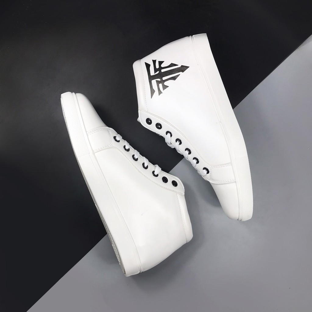 Giày cao cổ thời trang Chữ Thập thời trang có 2 màu đen và trắng - Giày nam thời trang 2021