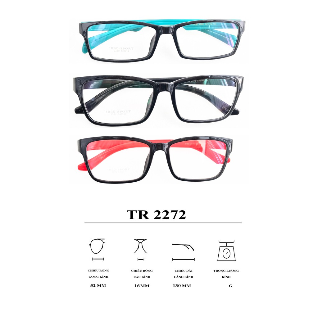 Gọng Kính 2272 TR90 Siêu Nhẹ Mềm Dẻo Siêu Bền Thời Trang – OURESS