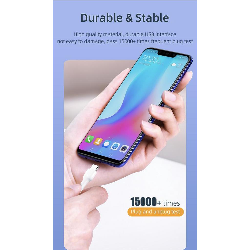 Dây Cáp Sạc Truyền Dữ Liệu Essager Cổng USB Type C Dành Cho Samsung S20 Note 10 Plus Xiaomi 10 Pro