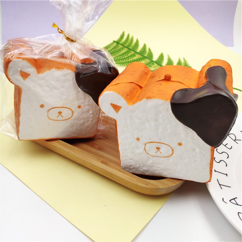 Đồ Chơi Squishy Bánh Gấu Rilakuma Chậm Tăng Kích Thước 11cm x 9cm