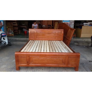Giường gỗ xoan đào ĐẠI thành 1m8x2m