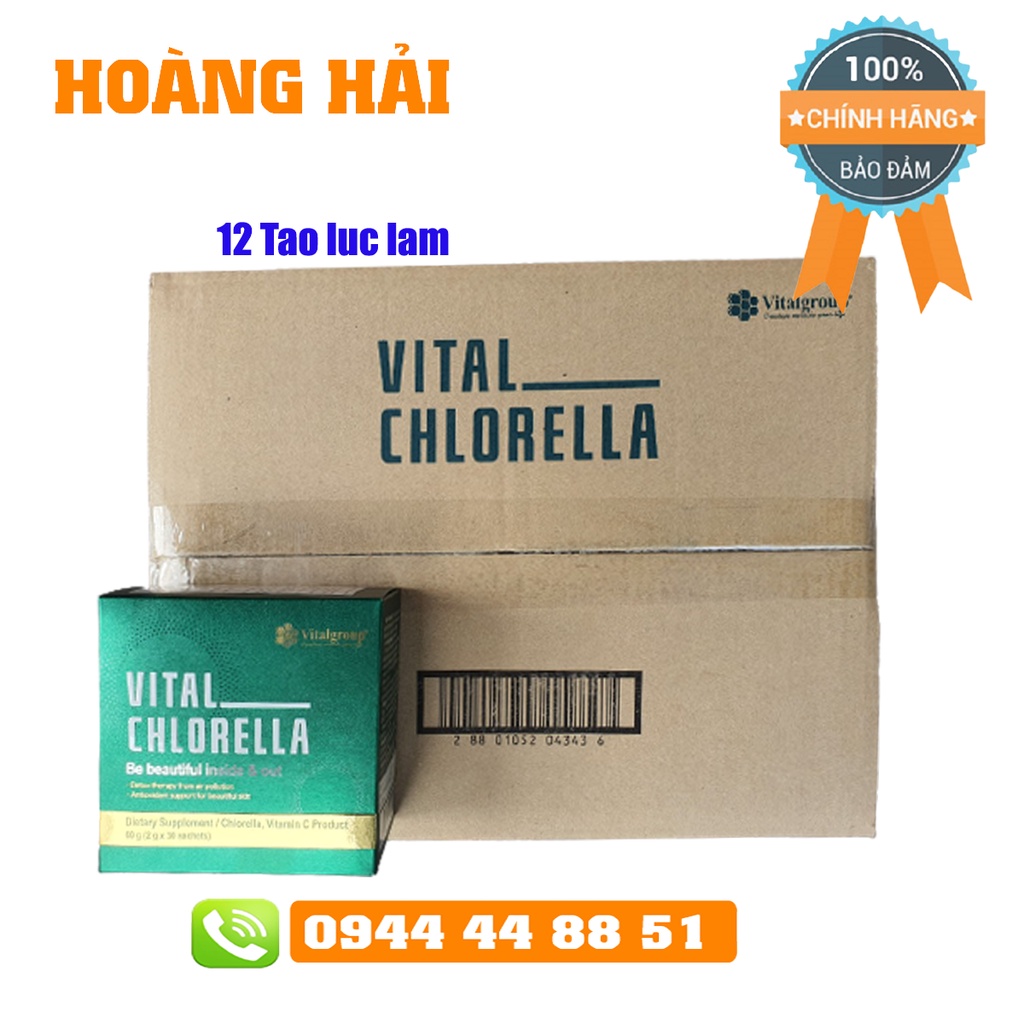 [Combo 1 Thùng 12 Hộp] Tảo lục Chlorella Vital