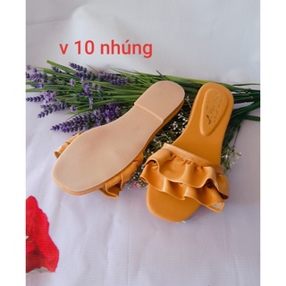 Ảnh thật giày cao gót đế bệt size 34 đến 44 bảo hành