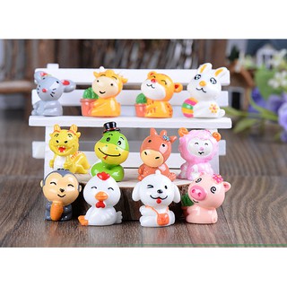 BỘ MÔ HÌNH 12 CON GIÁP SIÊU XINH # QUÀ TẶNG