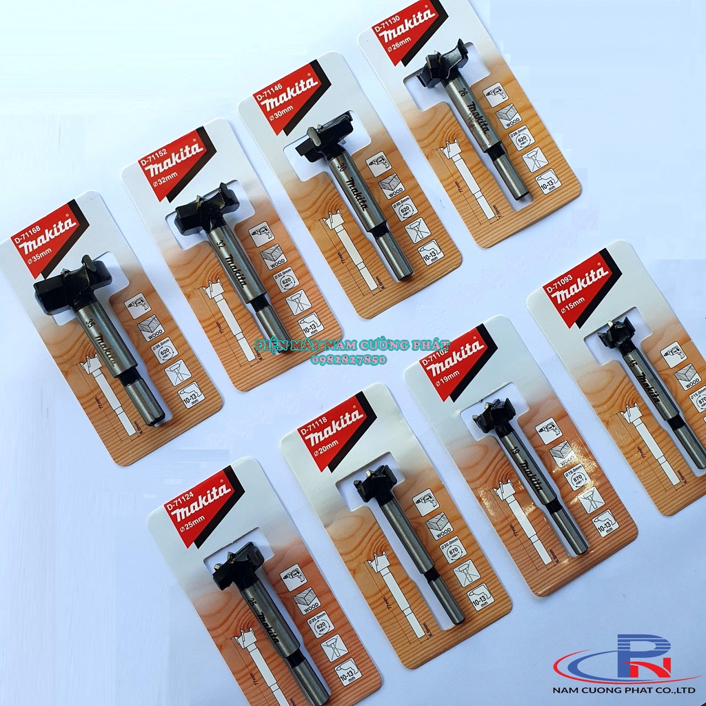 Mũi khoét gỗ Makita 15 19 20 25 26 30 32 35mm